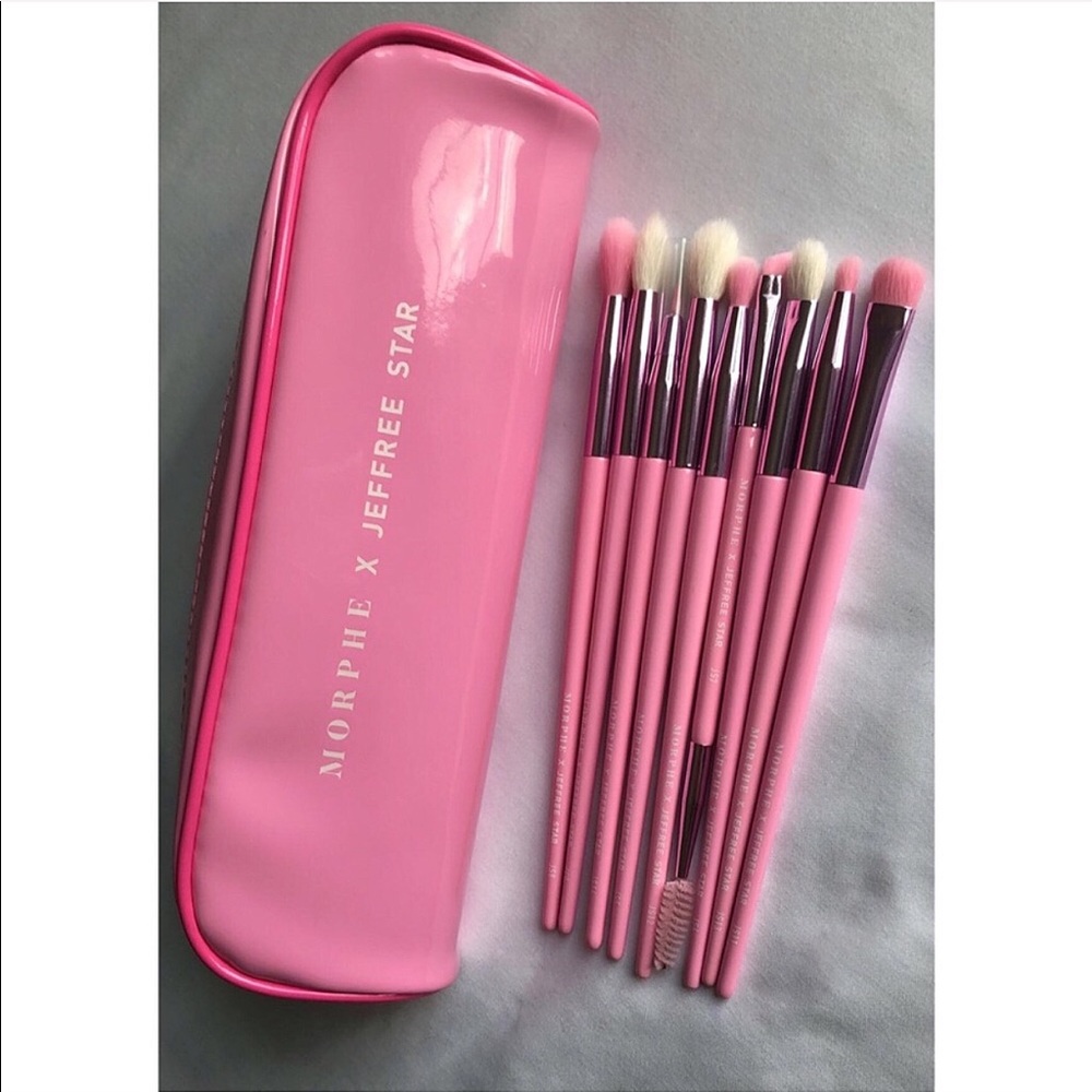NWOT Jeffree Star X Morphe Eye Brush Set + Bag⭐️💖